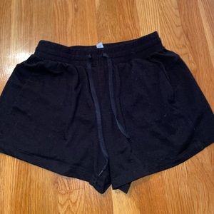Black workout/ sleep shorts